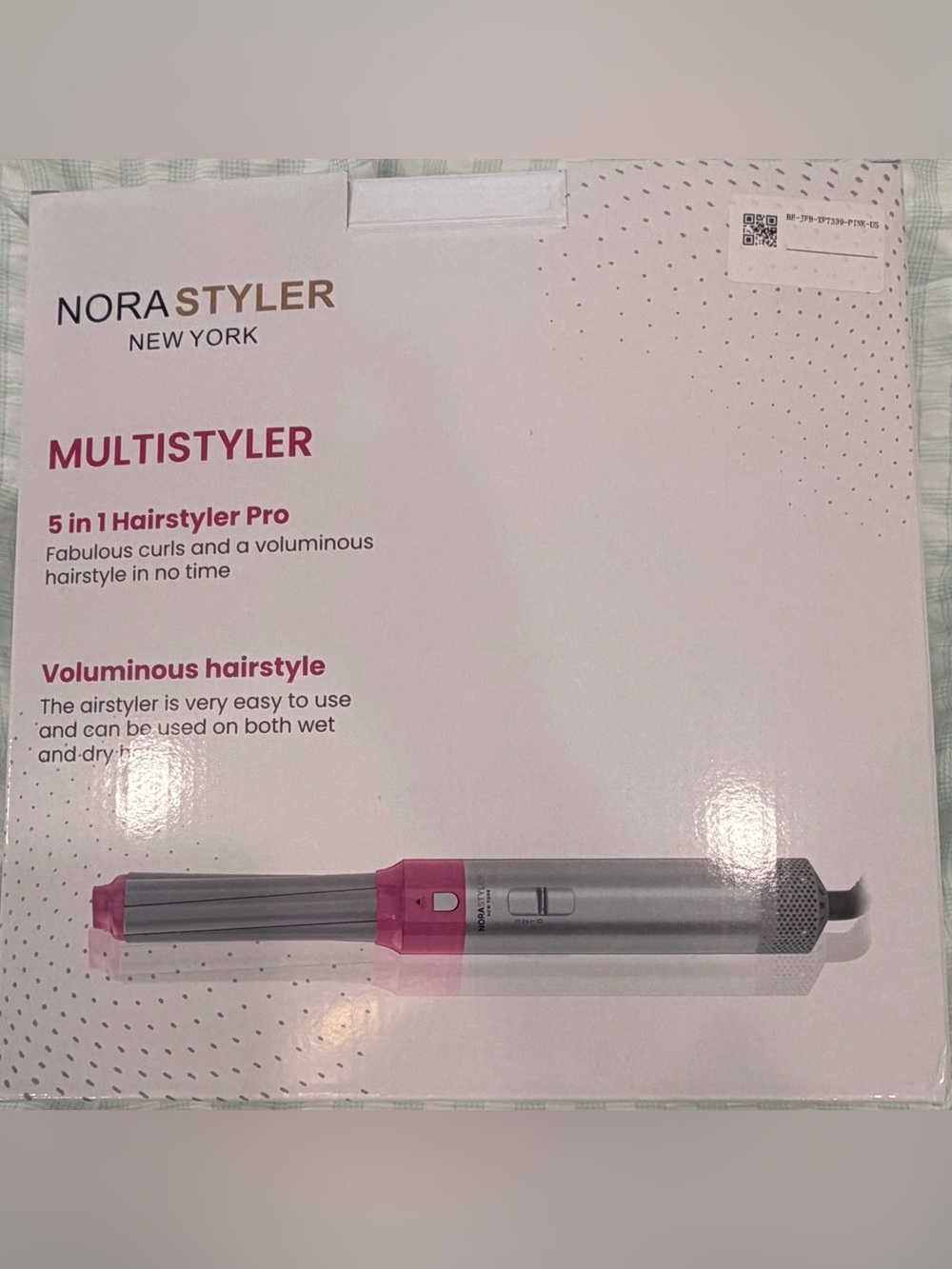 NORA STYLER - Multistyler Hair Styler Pro - Pink and Silver/gray